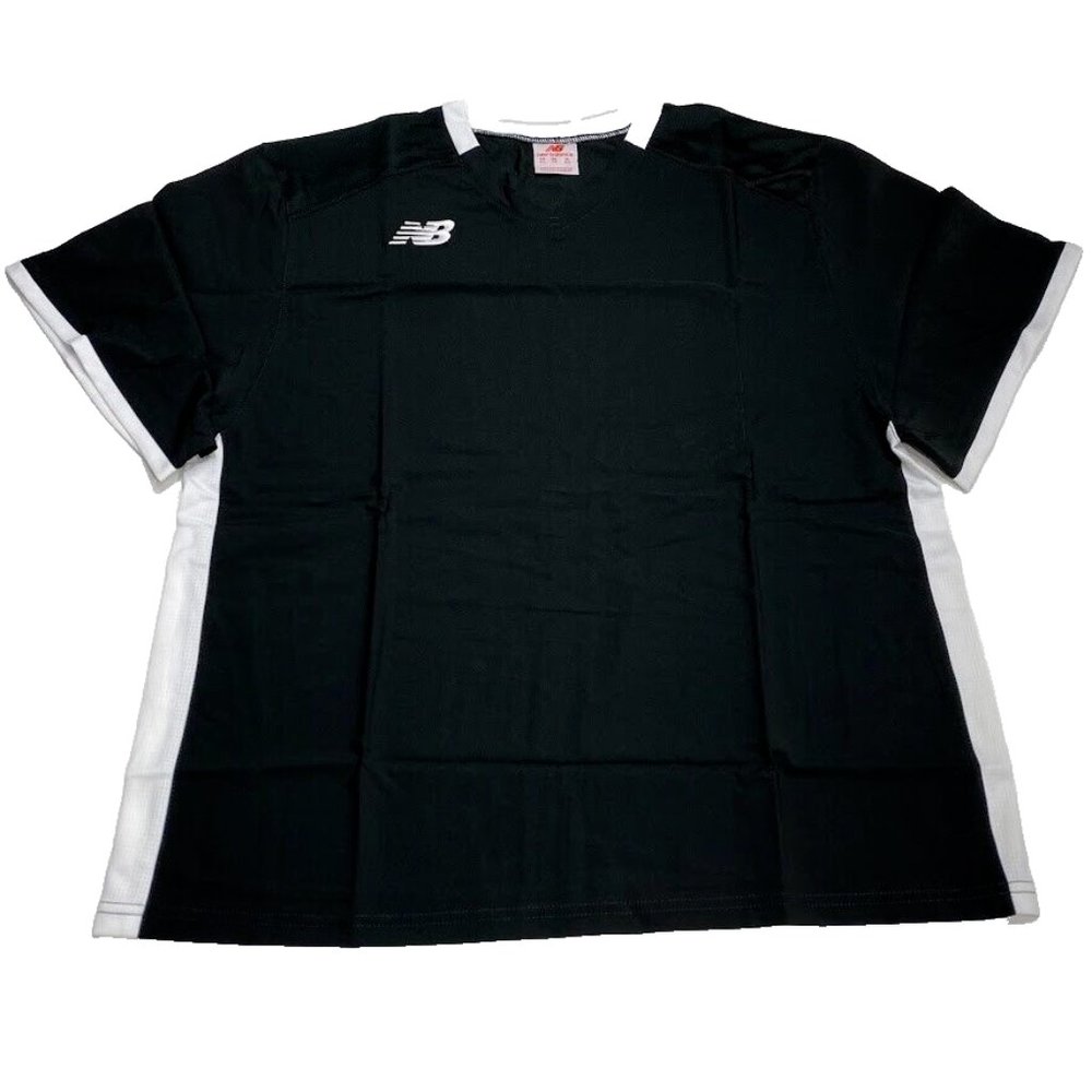 New Balance Freeze Lacrosse Jersey Adult Large Black‎ White LAX Mens